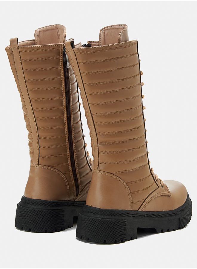 TGS - Quilted Stripe Boots - Image 1