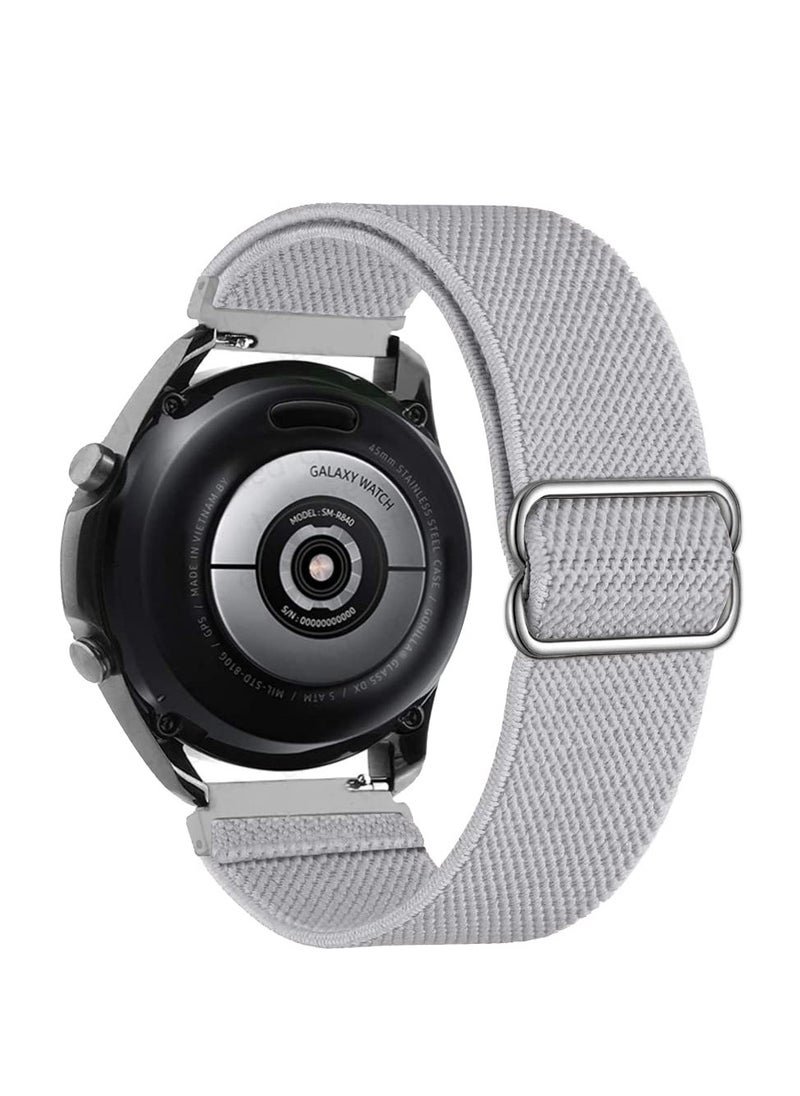 Generic - Strap Nylon Loop 22MM Band For Samsung galaxy watch 3 45mm /galaxy 46mm/Gear S3/Huawei watch GT3 46MM/GT 4 46MM/GT2E/GT 46mm/GT2 Pro/GT2 46MM/Honor Magic Watch2 46mm/Amazfit GTR 4/3/2/2e - Image 1