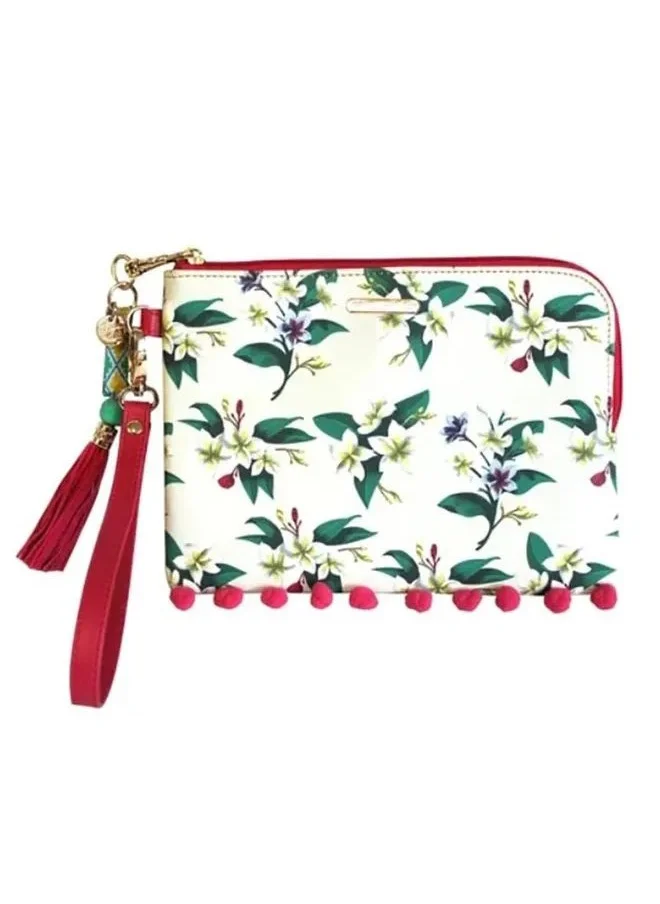 House Of Disaster Parrot Print Makeup Pouch | Zipper Cosmetic Pouch | Pouch for Kids