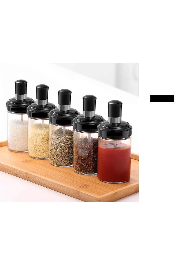 Niralasa Niralasa Kitchen High Borosilicate Glass Food and Pickle Storage Spice Jar With Spoon Honey Storage Spice Salt Sugar Storage Bottle Glass Container Jar 250ml  - Image 5