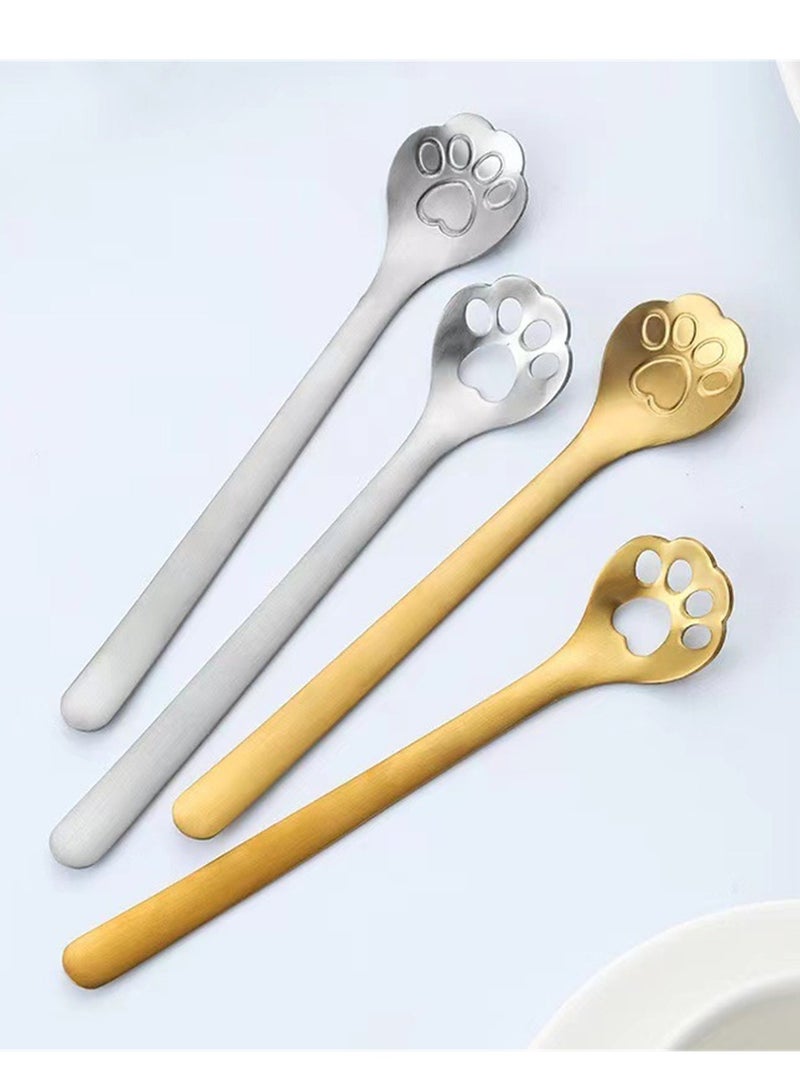 8pcs coffee spoon ice cream spoon 304 stainless steel creative cartoon Japanese dessert spoon stirring spoon - Image 3