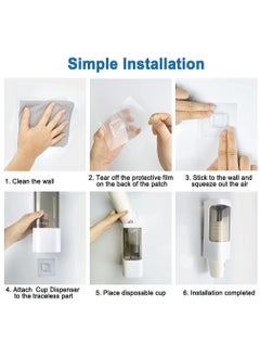 KASTWAVE Cup Dispenser for Water Dispenser, Pull Type Water Cooler Cup Holder Fit 3oz - 5oz Small Cups, Wall Mount Bathroom Disposable Cups Dispenser for Home Office Hospital  - Image 5