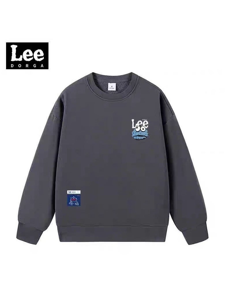 LEE Lee Brand Hoodie Loose Casual Round Neck Long Sleeved Hoodie - Image 1