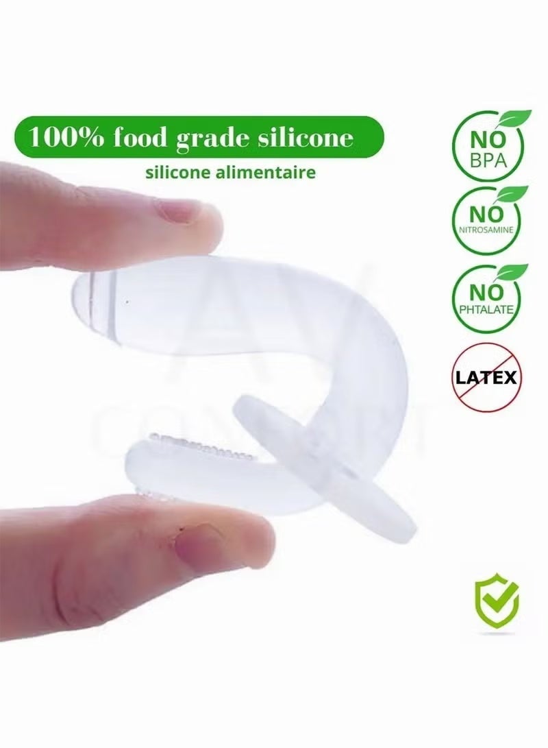 Tanwer Safe Baby Silicone Teething Stick white - Image 3