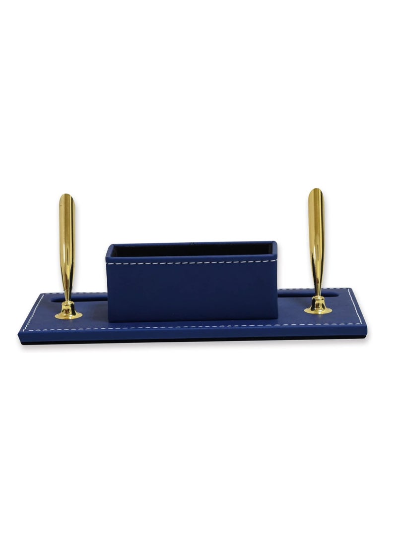 FIS طقم مكتب تنفيذي من 9 قطع من FIS مصنوع من مادة البولي يوريثين الإيطالية، باللون الأزرق - FSDS172BL - Image 4