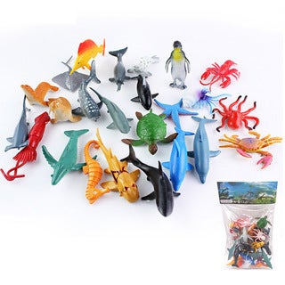 24 Ocean Animal Models Educational Toy 24 Ocean Bags 