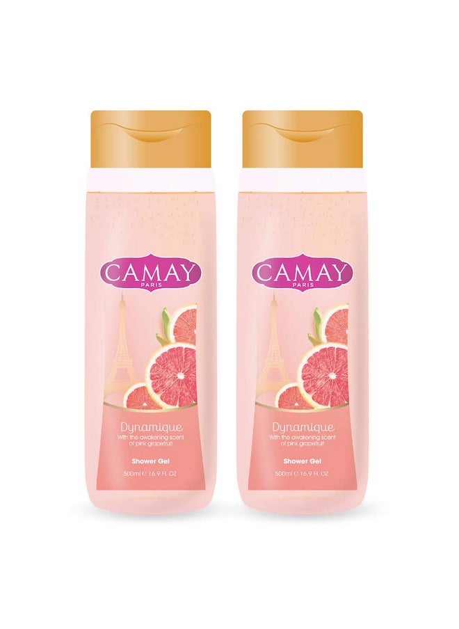 Camay - Paris Dynamique Shower Gel, 500 Ml (Pack Of 2) - Image 1