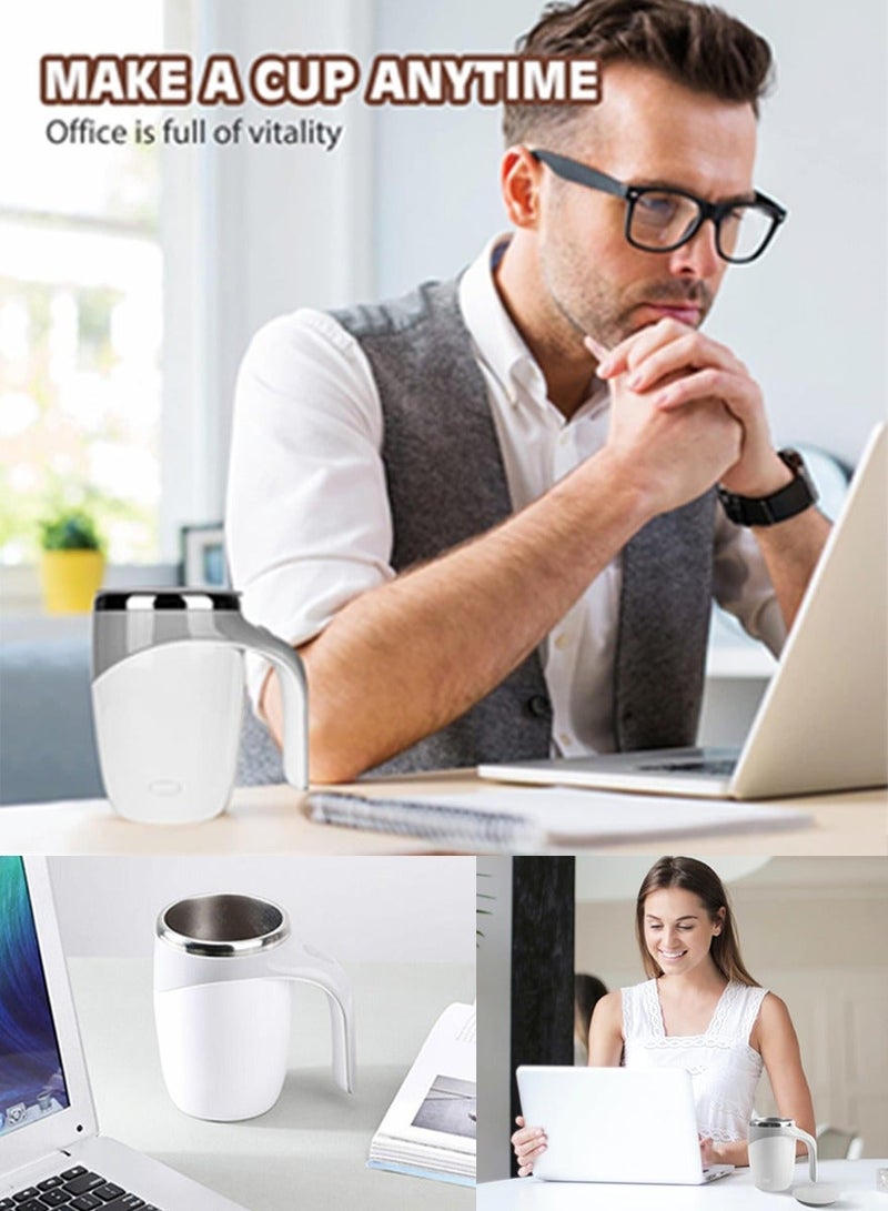 قطوب قابل للشحن الذاتي يحرك فنجان القهوة - متعددة الوظائف التلقائي يحرك كأس خلط تستخدم لخلط القهوة ، الشوكولاته ، الحليب ، البروتين ، والكاكاو ، الخ . - Image 5