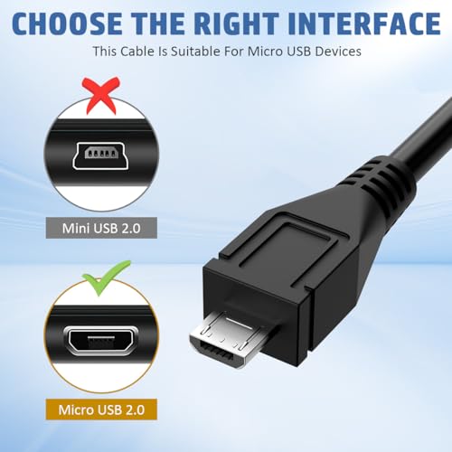 EAGLEGGO Micro USB Charging Cable, for Astro MIXAMP PRO TR, USB 2.0, 6 Foot, Black - Image 4