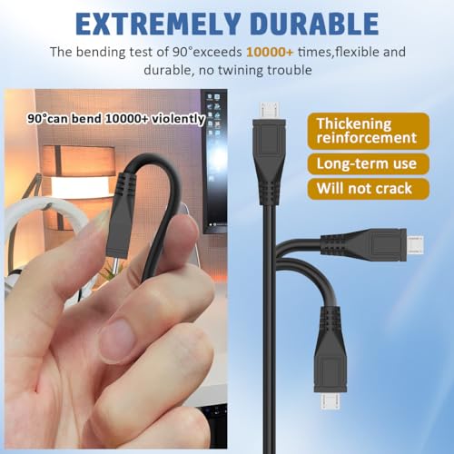 EAGLEGGO Micro USB Charging Cable, for Astro MIXAMP PRO TR, USB 2.0, 6 Foot, Black - Image 3