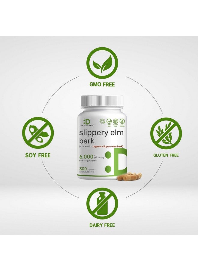 DEAL SUPPLEMENT كبسولات دييل سوبليمنت من لحاء البلوط الزلق، 6,000 ملغ لكل حصة - 300 حبة، مصنوعة من مسحوق لحاء داخلي عضوي - عشب طبيعي لتهدئة الحلق ودعم الهضم - غير معدّل وراثيًا - Image 3