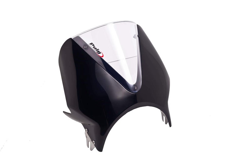 PUIG WINDSCREEN Vision SEMIF. C/Black Screen C/Clear - Image 1