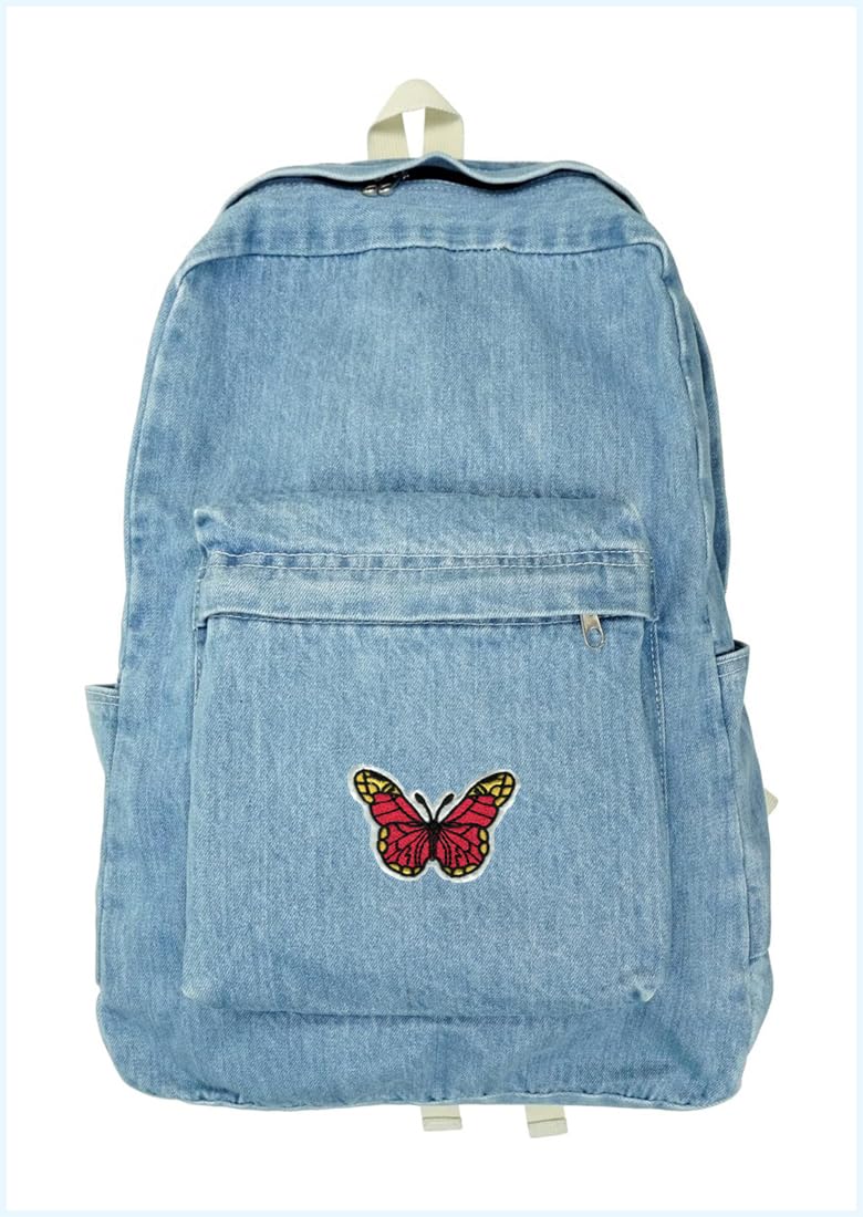 Generic Butterfly Applique Embroidered Sew-on Patch ; Size Small: 6.7cm x 5.2cm for Jackets, Bags, Caps, T-Shirts, Jeans, Outdoor Clothing (1 Piece). (Code: SBX-117) - Image 5