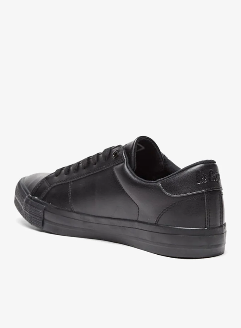 لي كوبر سنيكرز رجالي أحادي اللون برباط وكاحل منخفض