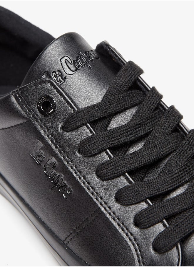 Lee Cooper Men's Monotone Low Ankle Sneakers with Lace-Up Closure  - Image 5