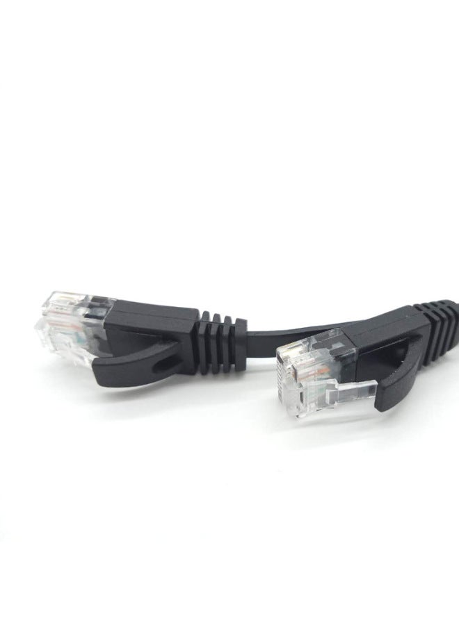 Home Network Line Spot CAT6 Gigabit Flat Network Line Router Set-top Box Finished Line 32AWG Network Line 3 Meters-Color:Black-Line Length:20 Meters  - Image 2