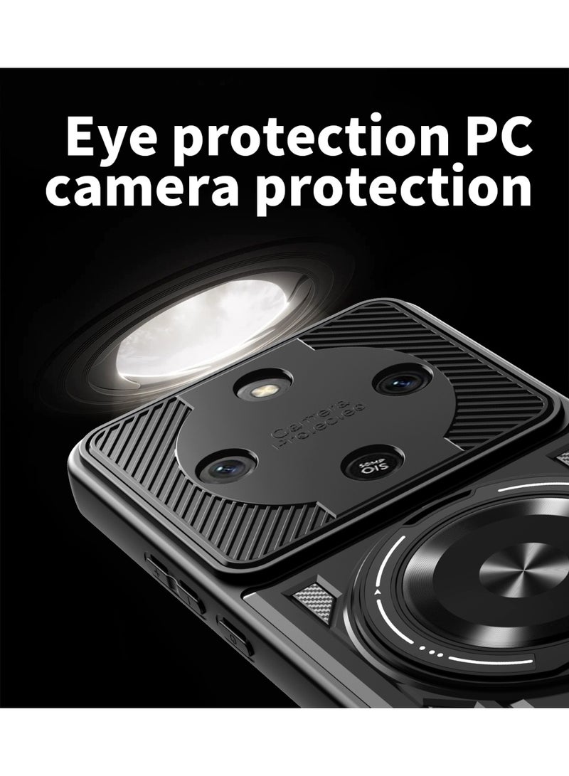 Case Cover Shock Resistant Protect Camera TPU + PC Compatible with Honor X9d (Black) - Image 4
