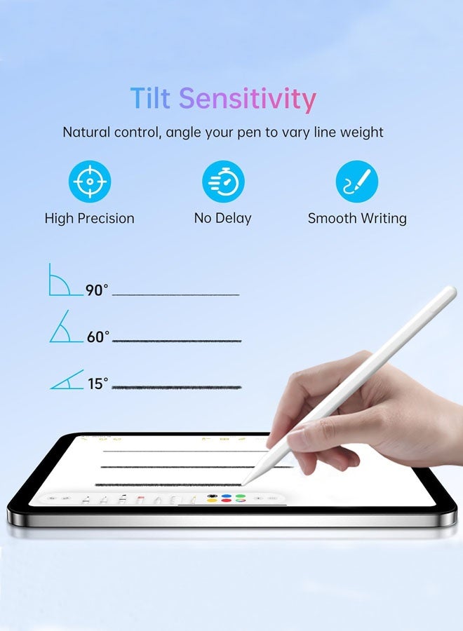 Stylus Pen for ipad, Active Pencil with Long Standby Time, Palm Rejection Tilt Sensor, Magnetic Apple Compatible 2018-2022 iPad Pro 11"/12.9",iPad 10/9/8/7/6,iPad Mini 5/6,iPad Air3/4/5 - Image 3