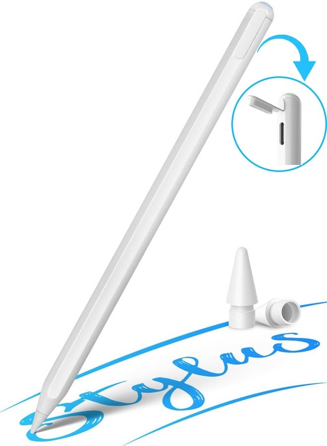 Stylus Pen for ipad, Active Pencil with Long Standby Time, Palm Rejection Tilt Sensor, Magnetic Apple Compatible 2018-2022 iPad Pro 11"/12.9",iPad 10/9/8/7/6,iPad Mini 5/6,iPad Air3/4/5 - Image 1