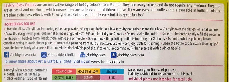 Rainbow DIY - Fiberglass Painting Kit, Flower Pot with Fruits, Medium (7.75x10.5 inch), Design No. 1207 - Image 5