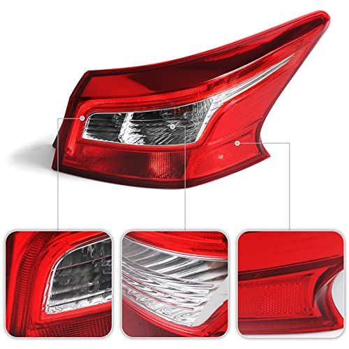 Huray Right Tail Light for Nissan Sentra 2016-2019, LED Taillight Tail lamp Rear Brake Lamp Replacement for 265503YU0A NI2805108, Passenger Side RH Outer - Image 5
