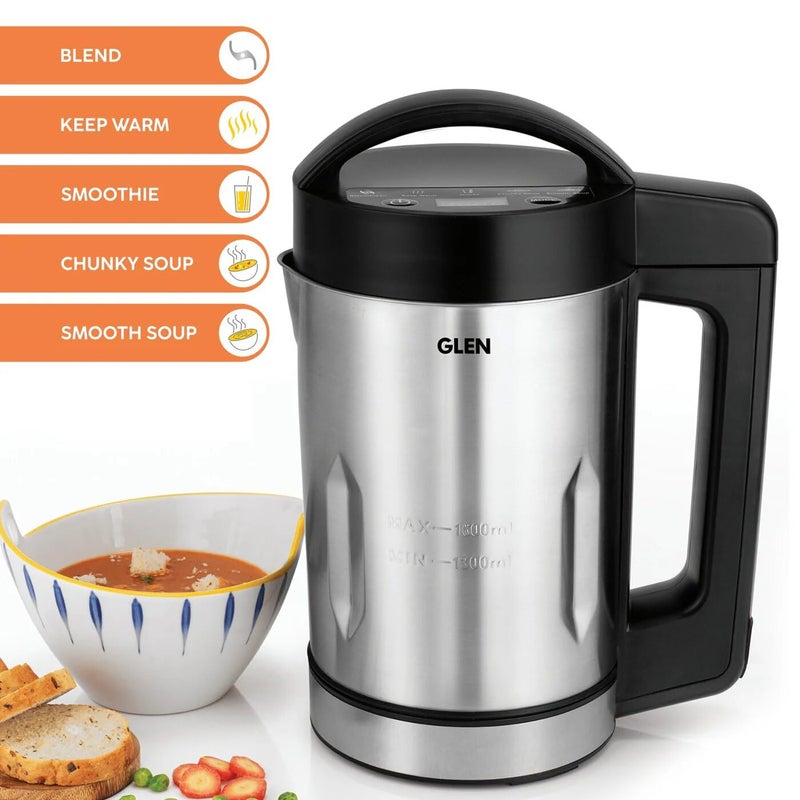 GLEN Glen Electric Soup Maker 16 Litre Automatic Blending Heating with 5 Preset Cooking Functions 100 Copper Motor Touch Control Panel 1040W SA3003SM 2 Years Warranty  - Image 2
