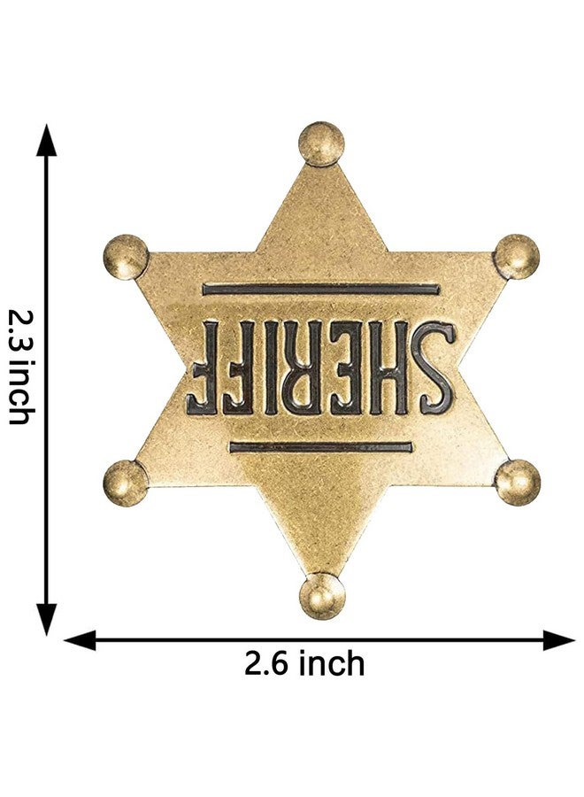 Finduat Mental Western Sheriff Badge for Kids Adults Party Favors Supplies, School Carnival Prizes, Party Bag Gift Fillers - Image 4