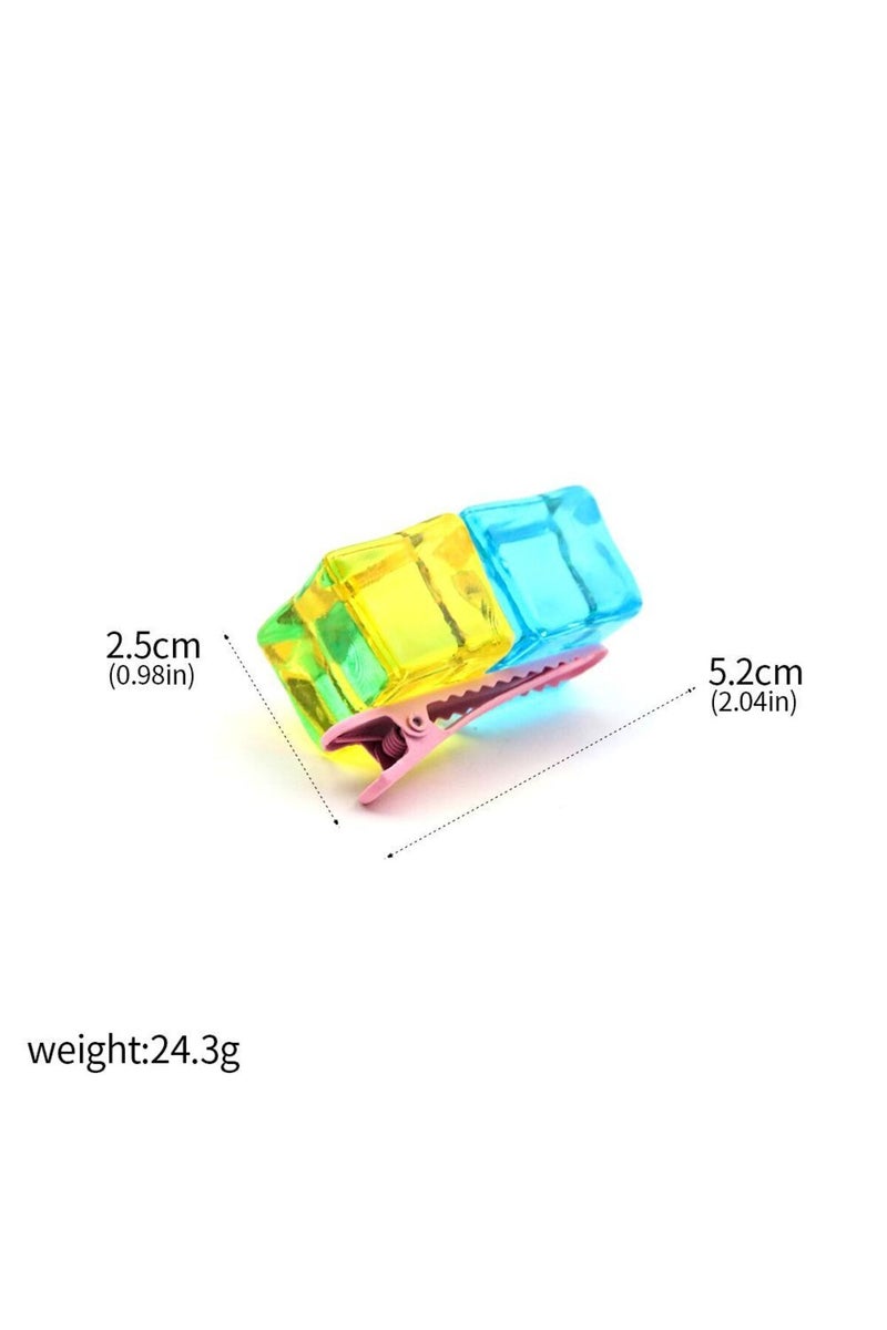 Light Yellow Gold Color Anime Bocchi The Rock! Gotou Hitori Gotoh Square Hairpin Blue And Yellow Hai