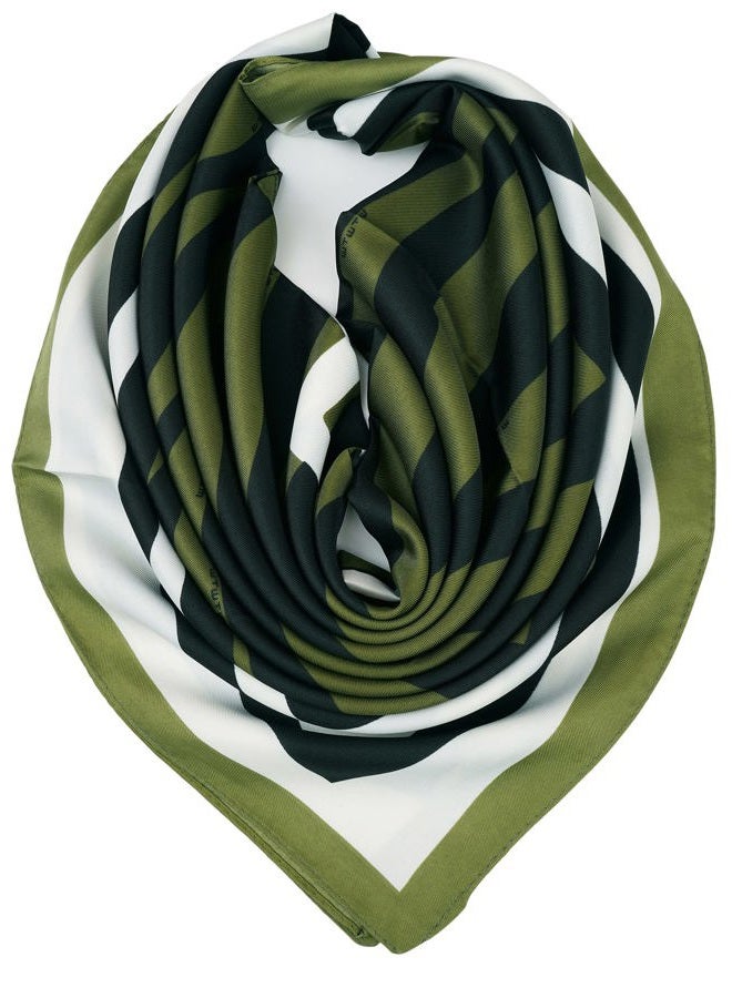 YOUR SMILE Silk Like Scarf Women's Fashion Pattern Large Square Satin Headscarf Headdress, 206, L - Image 1