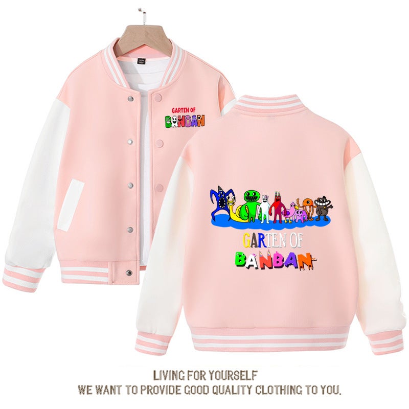 2023 Boys And Girls Baseball Uniform Class Garden Autumn Children'S Jacket Casual Jacket Baby Jacket - Image 3