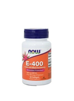 E-400 D-Alpha with Mixed Tocopherols Antioxidant Protection 30 Softgel