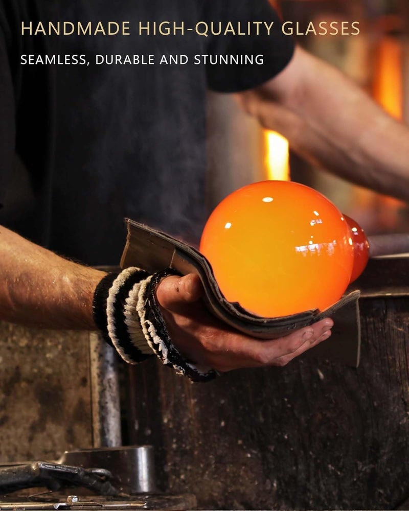 VILON Wine Glasses Set of 6 360ml Clear RedWhite Wine Glasses Long Stem Wine Glasses for Party Wedding and Home - Image 5