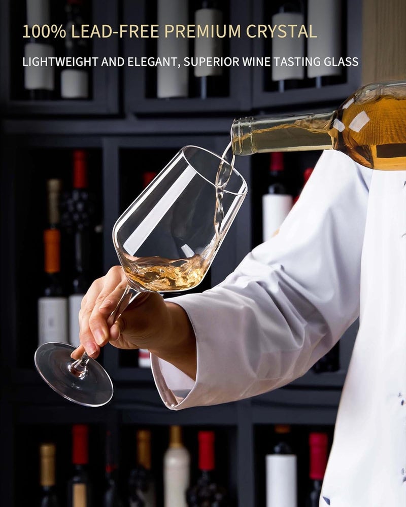 VILON Wine Glasses Set of 6 360ml Clear RedWhite Wine Glasses Long Stem Wine Glasses for Party Wedding and Home - Image 3