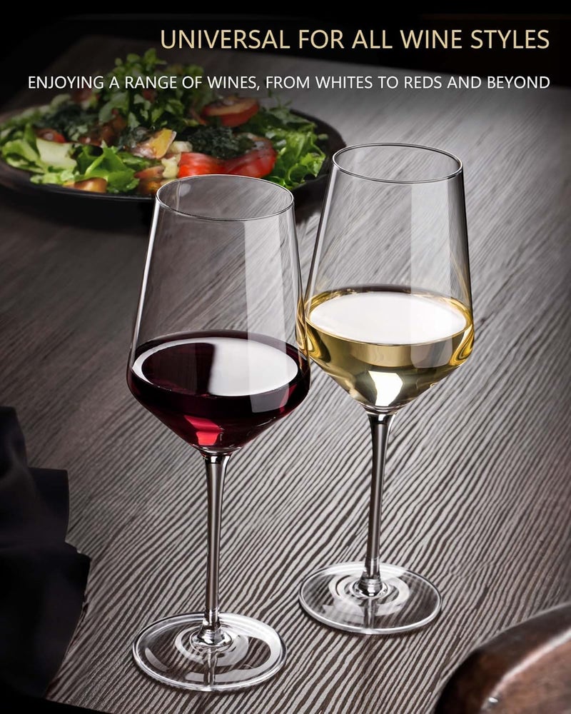 VILON Wine Glasses Set of 6 360ml Clear RedWhite Wine Glasses Long Stem Wine Glasses for Party Wedding and Home - Image 2