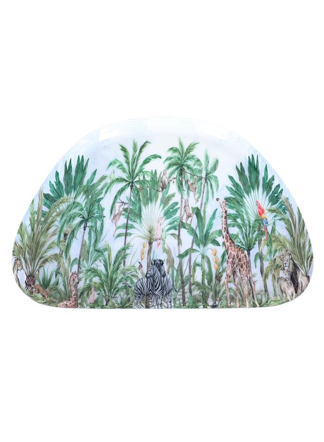 Alsaif Serving Platter 35.5 X 25.5 X 1 Cm White Green - Image 2