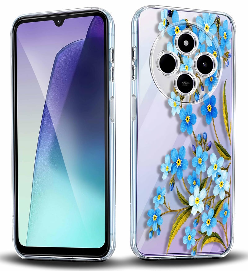 GIOIA BAZAAR for Redmi 14C/14R/A4/Poco C75 Case, Premium Transparent Hybrid Soft Slim Dust Proof Silicone Back Case Cover with Camera Protection Floral Design for Woman Girls (Pattern 05, Redmi 14C) - Image 5