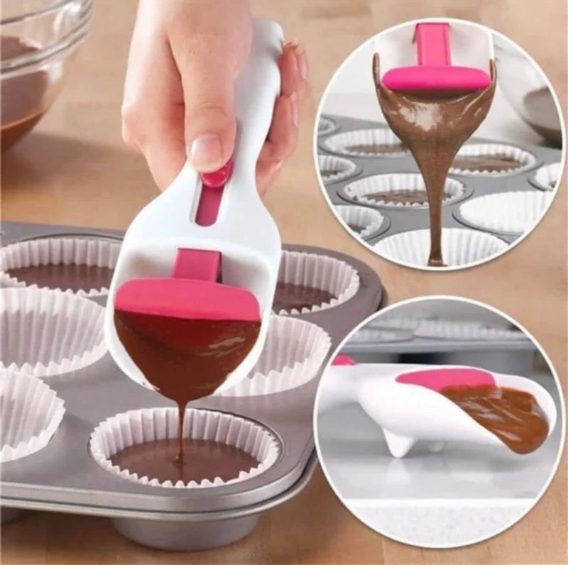 bosig bosig Adjustable Pancake Batter Dispenser Kitchen Baking Spoon Tool Spatula Cake Shovel Cupcake Scoop  - Image 3