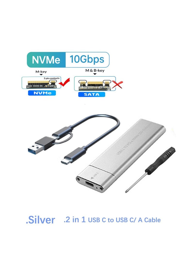 AROAQ Portable  Adapter M Key HD Storage Box for Mac Windows Laptop PC Type C - Image 1