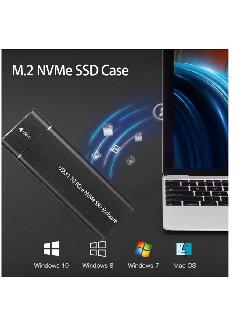 AROAQ Portable  Adapter M Key HD Storage Box for Mac Windows Laptop PC Type C - Image 2