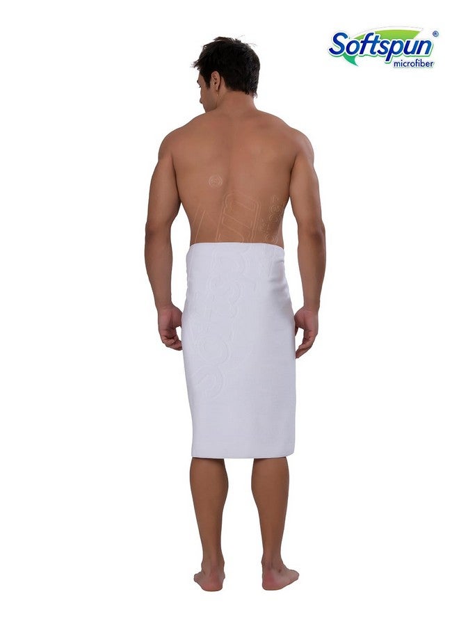 SOFTSPUN Microfiber Bath and Hair Care Towel, 60x120 Cms, 1 Piece Towel Set, (White). Soft and Comfortable, Extra Large Multi-Purpose Highly Absorbent. - Image 3
