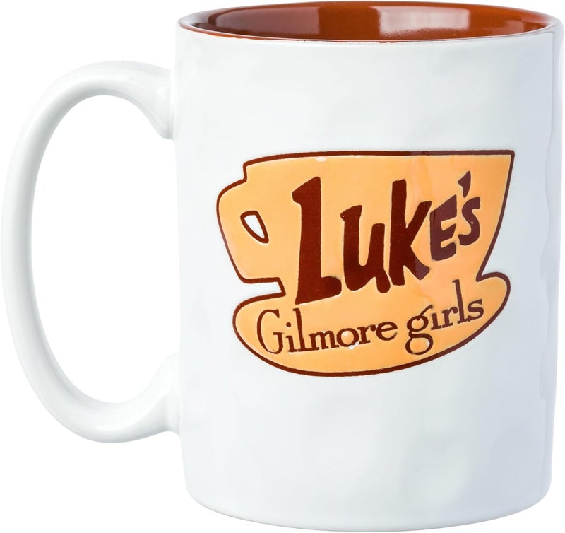 سيلفر بوفالو كوب فخار سيراميك من مسلسل Gilmore Girls مع شعار Luke's سعة 17 أونصة - Image 2