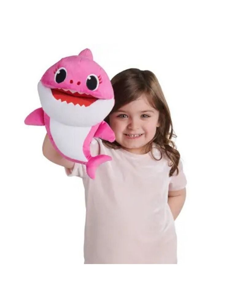 بريميم لعبة القرش الوردي المحشوة – دمية ناعمة ومحبوبة للأطفال. - Image 2