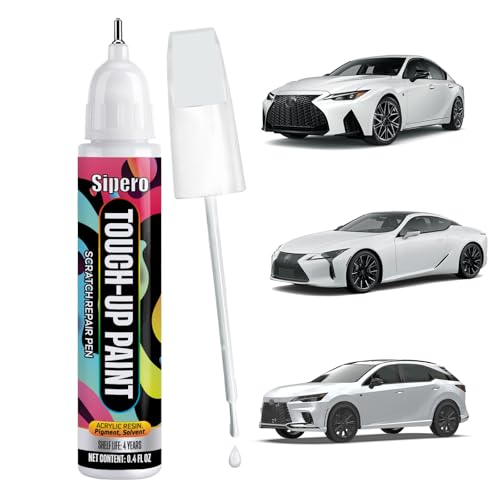 sipero Ultra White 083 for Lexus Touch Up Paint Pen Exact Color Match Scratch Repair Compatible with RX NX ES LS - Image 1