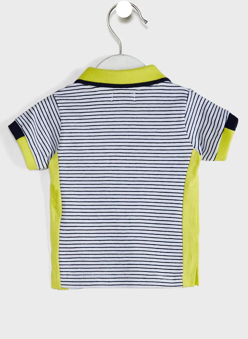 Dirkje Kids Striped Polo