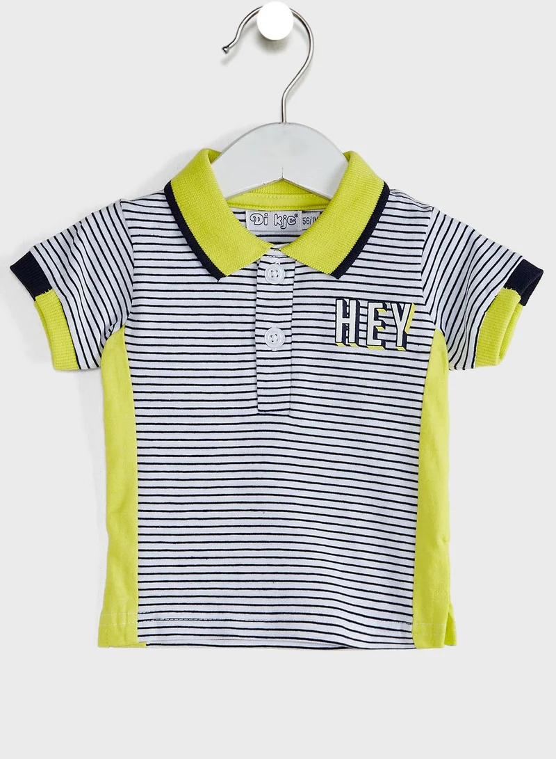 Dirkje Kids Striped Polo