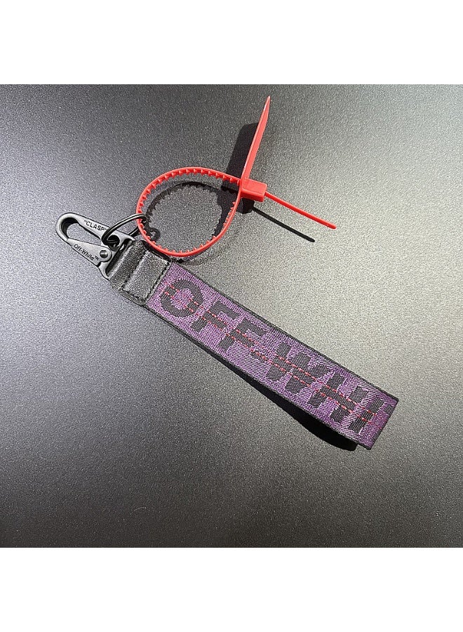 OFF-WHITE Street fashion keychain key ring lanyard - Image 2
