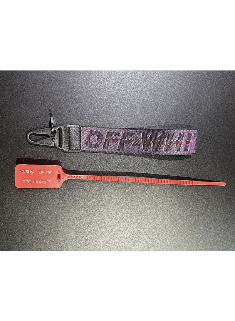 OFF-WHITE Street fashion keychain key ring lanyard - Image 5