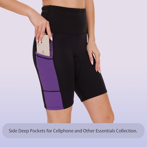 Lemorecn Wetsuit Pants Shorts Women 2mm Purple(1025purple-2XL) - Image 3
