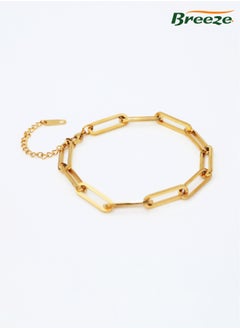 Breeze Gold-plated thick chain bracelet electroplated non-fading titanium steel hand jewelry for women  - Image 1