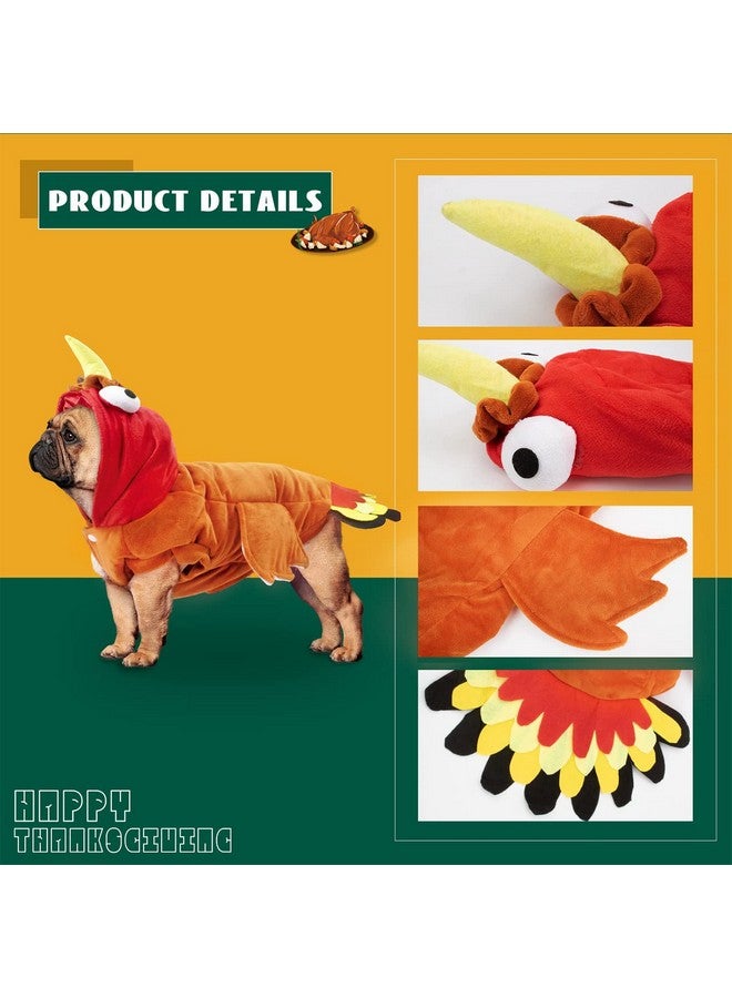 BWOGUE Turkey Dog Costume Thanksgiving Apparel Pet Costume For Dogs And Cats - Image 4